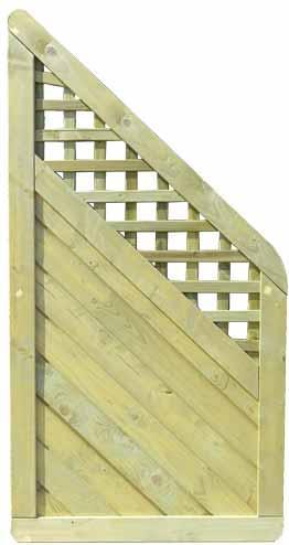 Produktbild Larus Sichtschutz Capri mit Rankgitter Schrägelement PEFC (180 cm)
