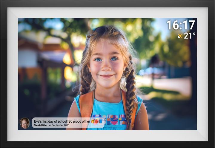 Actual product image Denver FRAMEO PFF-1516 - Black/White (15.60", 1920 x 1080 pixels)