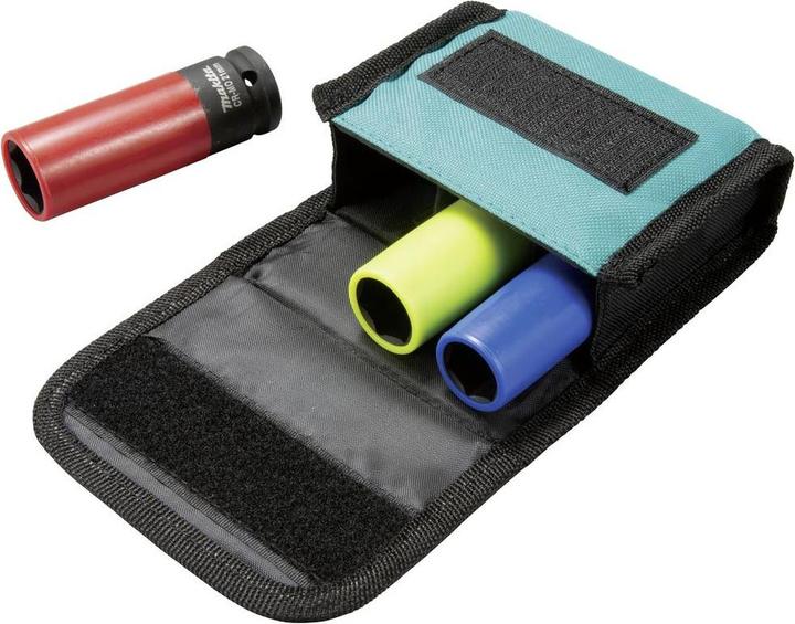 Immagine prodotto Makita Set di chiavi a bussola 3 pezzi 1/2 (21 mm, 19 mm, 17 mm)