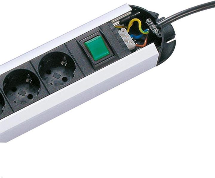 Produktbild Bachmann Steckdosenleiste PRIMO CLASSIC ALU, 3-fach mit (3 x, CEE 7/3, 2 m)