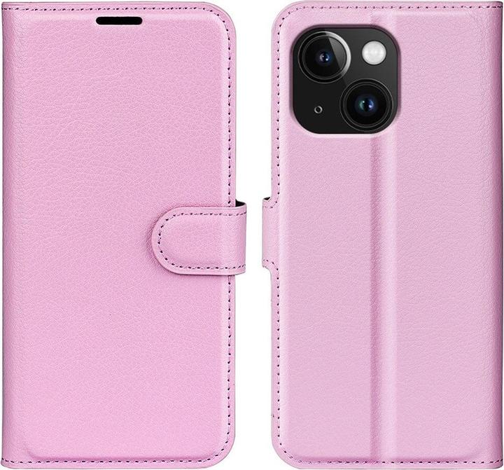Actual product image Cover-Discount iPhone 15 - Leather Case Cover pink (Apple iPhone 15)