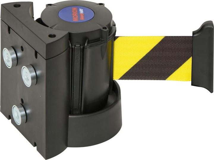 Actual product image Moravia MORION Wall strap, magnetic 3 m webbing yellow-black hatched
