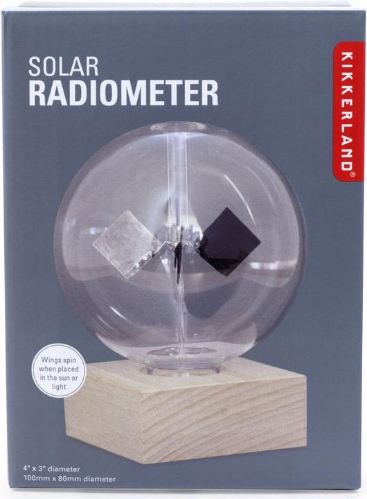 Actual product image Kikkerland Solar Radiometer (11.5 x 12.5 x 16.5 cm)