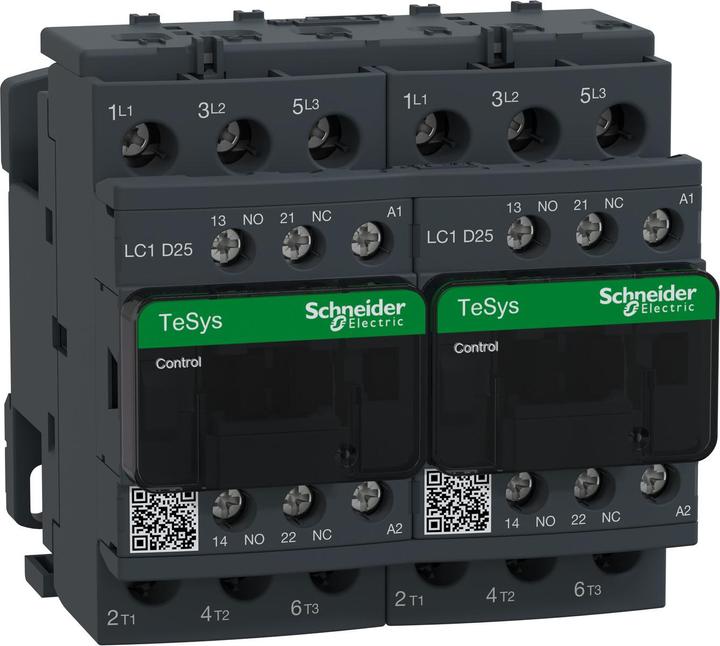 Actual product image Schneider Electric Reversing contactor LC2D25P7