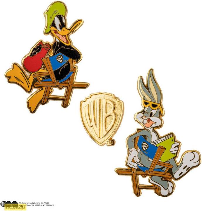 Cinereplicas Looney Tunes pack 2 pin's Bugs Bunny and Daffy Duck at Warner Bros Studio