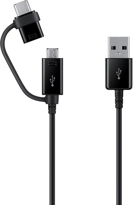 Image du produit Samsung Chargeur rapide pour deux voitures 2x 15W avec câble de données 2 en 1