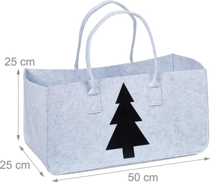 Produktbild Relaxdays Kaminholztasche (50 x 25 x 25 cm)