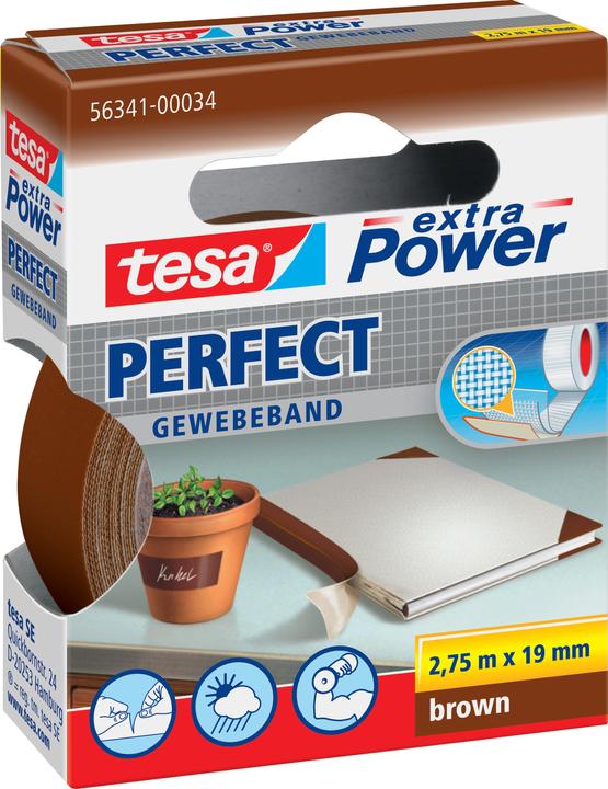 Image du produit tesa EXTRA POWER PERFECT Bande tissée, Ductape renforcé de tissu (19 mm)