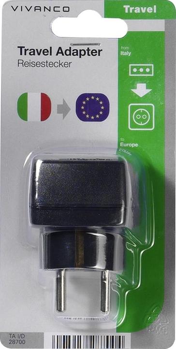 Productafbeelding Vivanco Reisstekker Italië,I Socket-Schuko St.