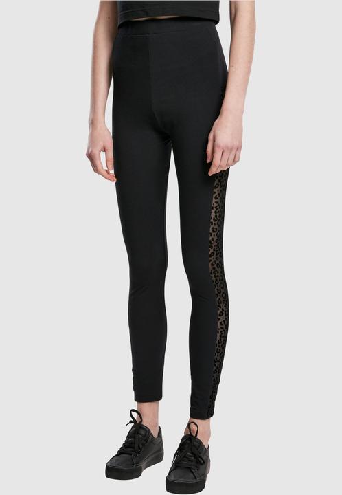 Immagine prodotto Urban Classics Leggings a righe in pizzo da donna (XS)