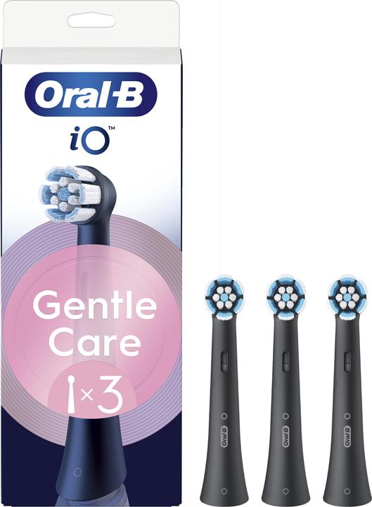 Produktbild Oral-B Oral B - iO Series Gentle Care Replacement Brush Heads - Black - 3 count (3 x)