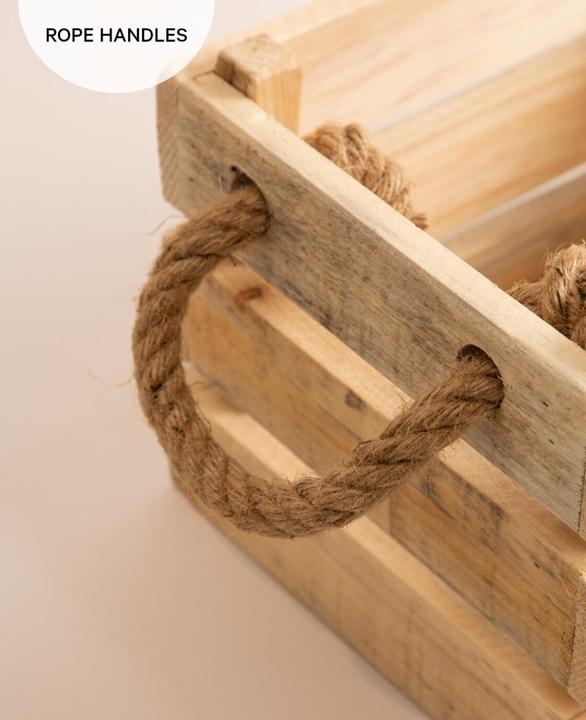 Actual product image Esmée Wooden box for storage or decoration (30 x 22 x 18 cm)