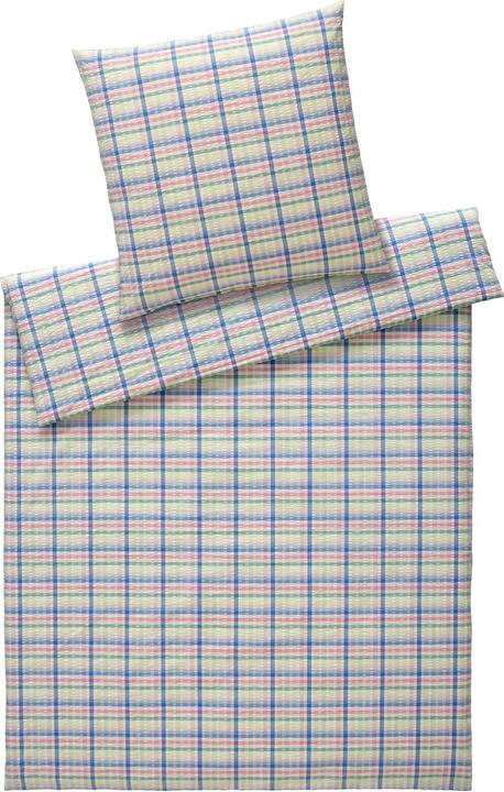 Image du produit Elegante Web-Seersucker Bettwäsche Gudhjem kiwi (Set de linge de lit, 155x220 cm + 80x80 cm)