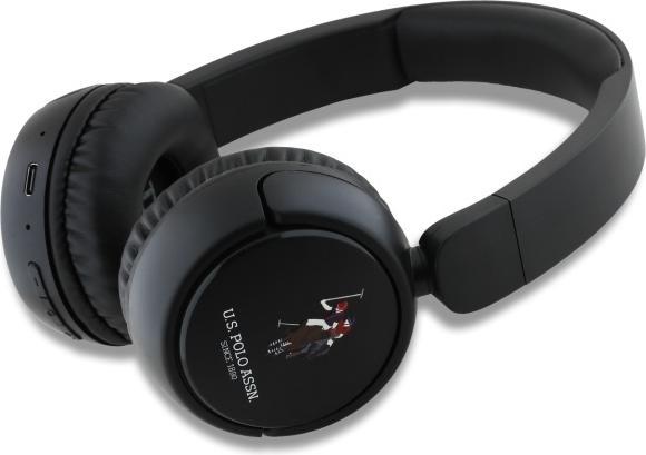 Produktbild U.S. Polo US Polo Bluetooth Headphones USHPV6PUNK Black/Black DH Color Logo (30 h, Kabellos)