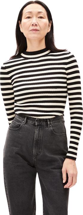 Image du produit Armedangels Alaania Pullover Stand-Up Collar Black/Oatmilk (L)