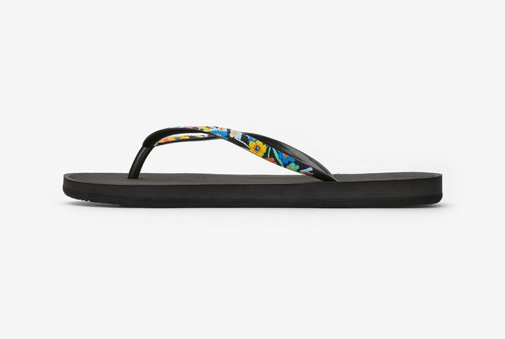 Actual product image Olaian Thong sandals ladies 500 Little Azae black (39)
