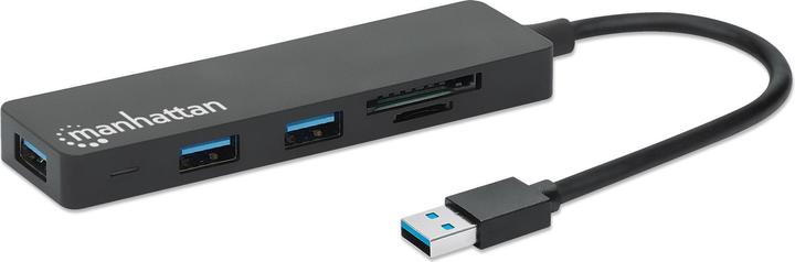 Immagine prodotto Manhattan USB 3.0 con lettore di schede (USB-C, 3 Porti)