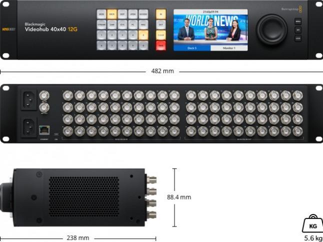 Produktbild Blackmagic Smart Videohub 12G 40x40 (Digital -> Digital)