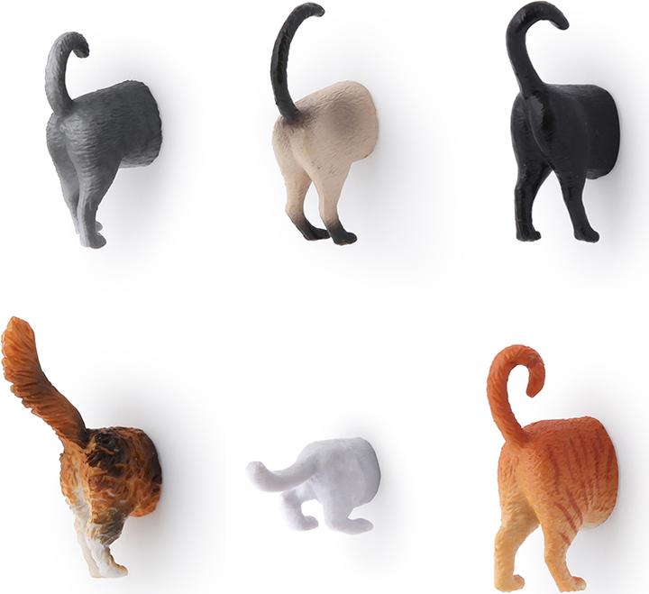 Kikkerland Cat Butt (6 x)