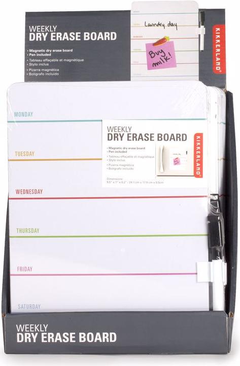 Produktbild Kikkerland Dry Erase Board Weekly (19 x 24 cm)