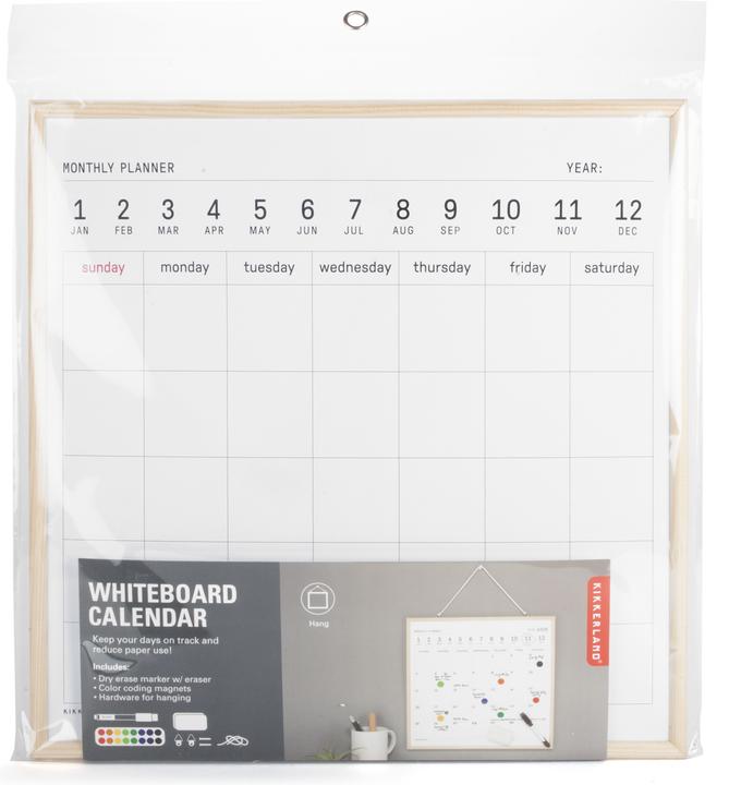 Kikkerland Calendar (Kombitafel, 34 x 34 cm)