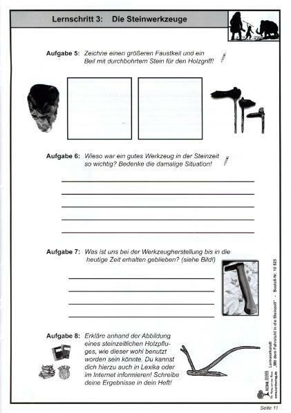 Nährwerte und Zutaten Lernwerkstatt - Mit dem Fahrstuhl in die Steinzeit (Deutsch, KOHL VERLAG Der Verlag mit dem Baum, 2004)