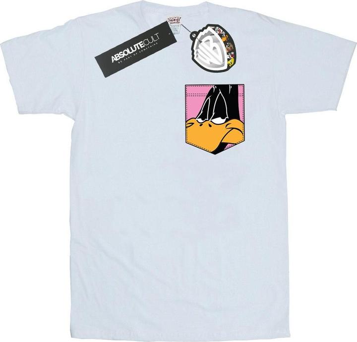 Image du produit Looney Tunes - T-shirt DAFFY DUCK FACE FAUX POCKET - Homme (3XL)