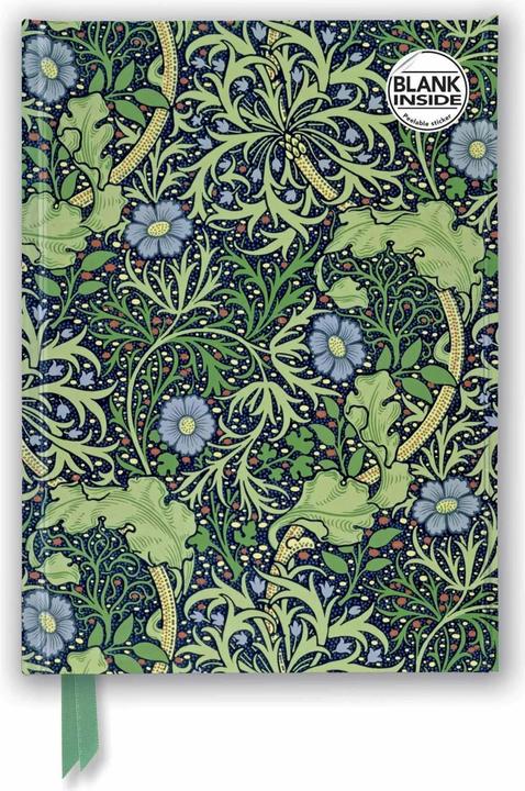 William Morris: Seaweed (Foiled Blank Journal) (Blanko, Harter Einband)