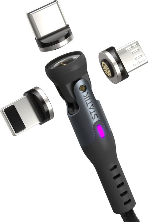 Actual product image Statik 360° Pro rotatable 5- 1 câble de charge 1.0m (0.80 m, USB 2.0)