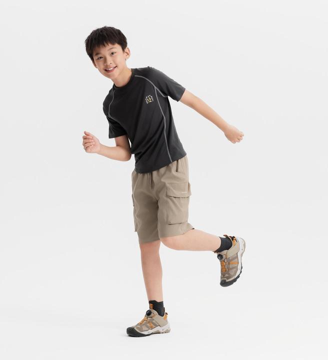 Actual product image Quechua Wander-T-Shirt Kinder Merino - MH900 grau (14, 15, 16)