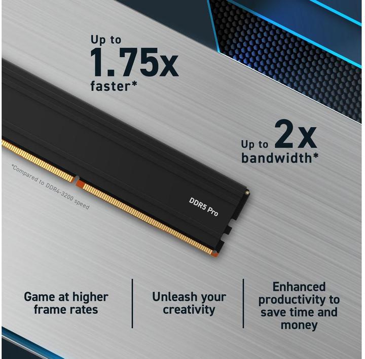 Image du produit Crucial Pro (2 x 16GB, 5600 MHz, RAM DDR5, DIMM)