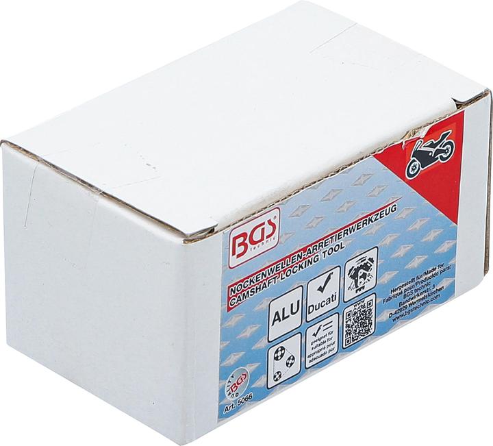 Actual product image BGS Camshaft Locking Tool for Ducati 4-Valve engines