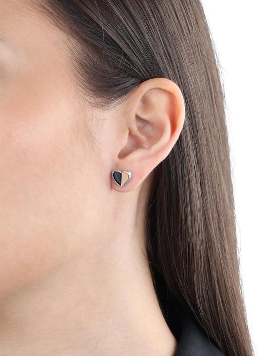 Produktbild S.Oliver Ohrschmuck für Damen, 925 Sterling Silber, Zirkonia (synth.) | Herz (925er Silber)