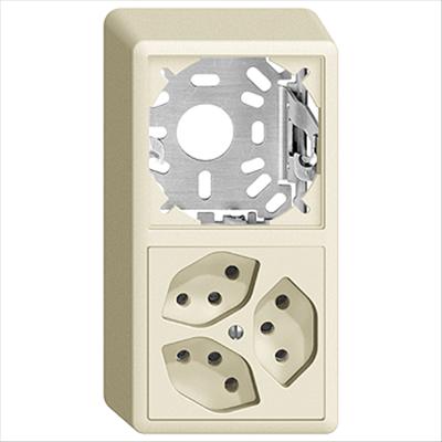 Image du produit Feller Combinaison Edizio vide/3xT13 crema