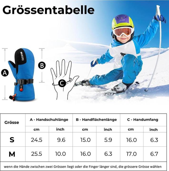 Actual product image Kiwikā Kids heated gloves (S)