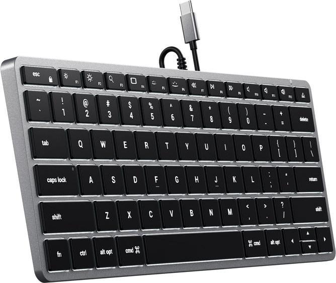 Immagine prodotto Satechi Slim W1 - Tastiera retroilluminata (US, Cablato)