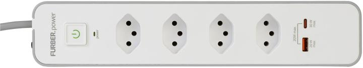 Produktbild Furber.power Steckdosenleiste (4 x, Typ 13, 1.50 m)