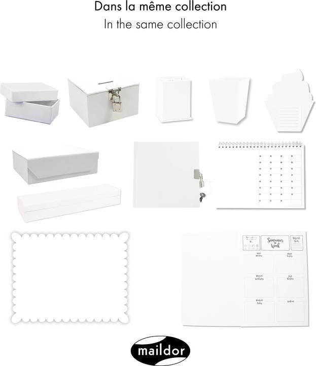 Image du produit Maildor Gamme Blanche, Calendrier perpétuel - Blanc (Multilingue)