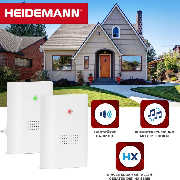 Actual product image Heidemann Radio chime set HX Twin (Funk)