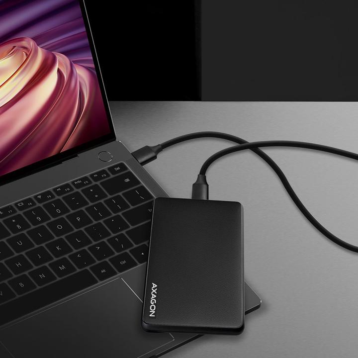 Actual product image Axagon EE25-SL external 2.5" enclosure, USB 3.0 / SATA III - USB-A (2.5")