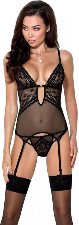 Image du produit Passion Guêpière sexy Erza - - 2XL/3XL - Noir (3XL)