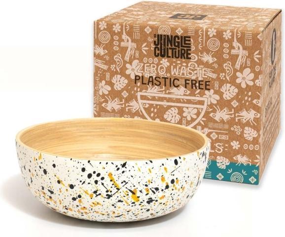 Jungle Culture Bamboo snack & dip bowls | wooden bowls in white (15 cm diameter) (15 cm, 1 x)