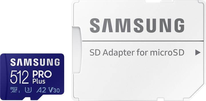 Actual product image Samsung Pro Plus (512 GB, microSDXC, U3, UHS-I)