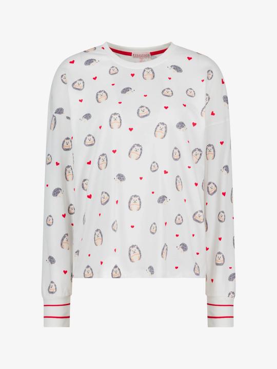 Actual product image Pj Salvage Pyjama top "Be mine" offwhite (36)