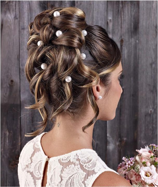Actual product image Celebride Hairpins With Pearls White 14mm