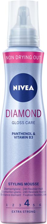 NIVEA Diamond Gloss Care Styling Mousse (150 ml, Schaumfestiger)
