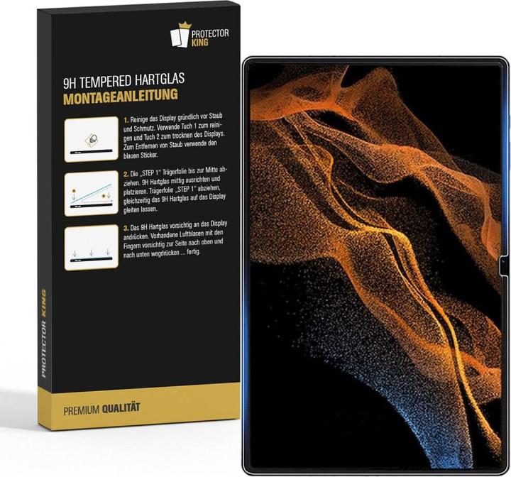 Produktbild Protectorking 3x tempered 9H Panzerglas matt entspiegelt (3 Stück, Galaxy Tab S9 Ultra)