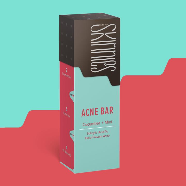 Immagine prodotto Skinnies Acne Bar Cucumber and Mint (Sapone, 100 ml)