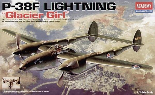 Academy P-38F Lighting Glacier Girl 1/48