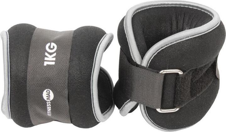 Actual product image Fitness Mad Neoprene Wrist And Ankle Weight (Pack of 2) (2 x 1 kg)